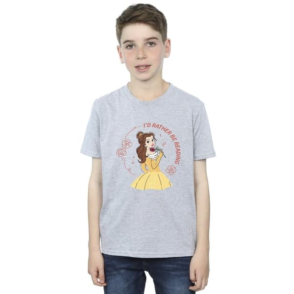 Disney Pojkar Skönheten och odjuret I´d Rather Be Reading T-shirt