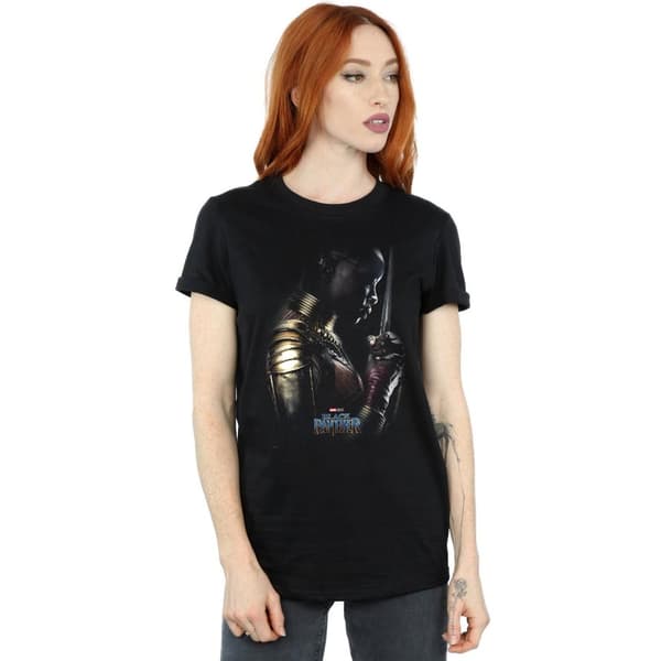 Marvel Womens/Ladies Black Panther Okoye Poster Cotton Boyfriend T-Shirt
