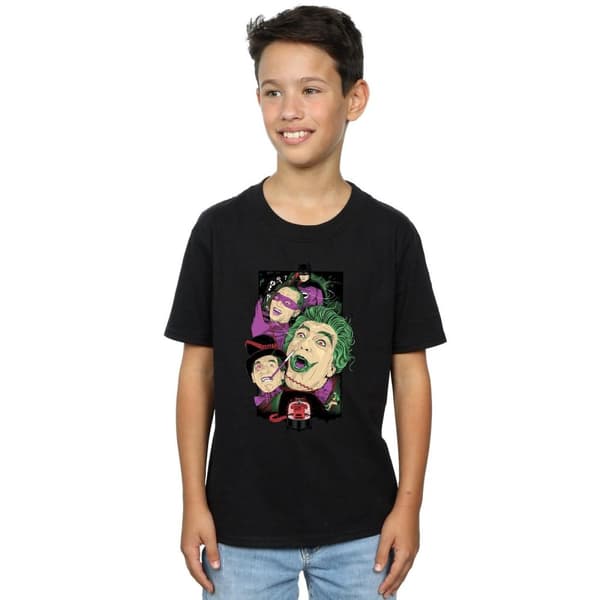 DC Comics T-shirt för pojkar - TV-serien Batman - Rogues Gallery