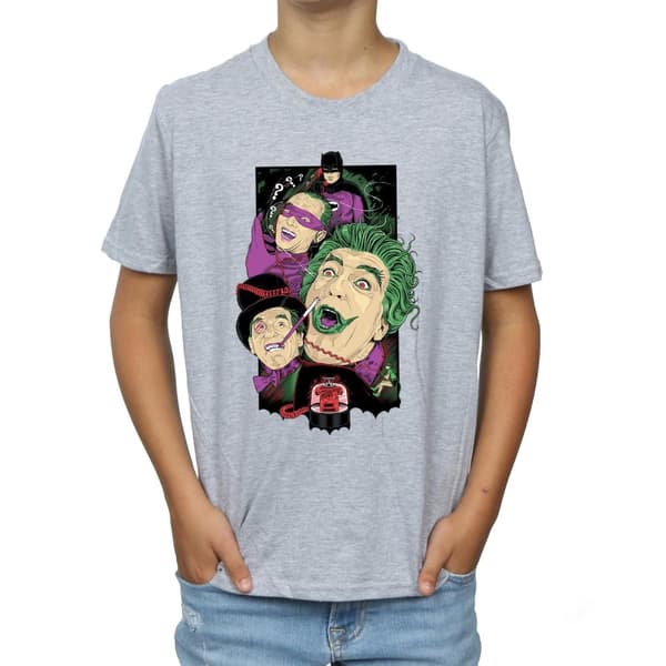DC Comics T-shirt för pojkar - TV-serien Batman - Rogues Gallery