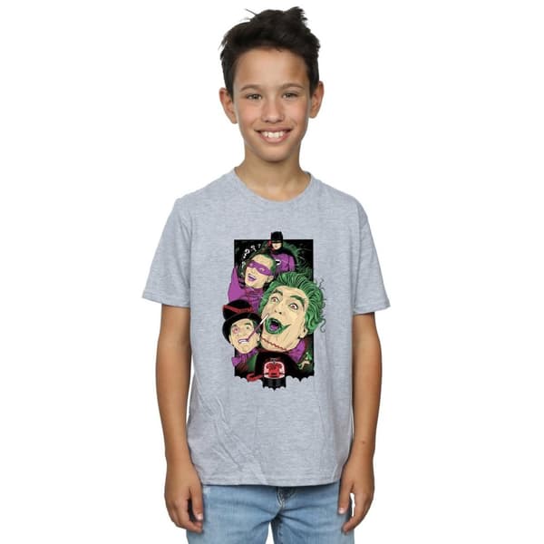 DC Comics T-shirt för pojkar - TV-serien Batman - Rogues Gallery