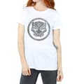 Miniatyrbild 3 av 5: Marvel Dam/Herr - Black Panther - Boyfriend-t-shirt i bomull med ikon och tryck
