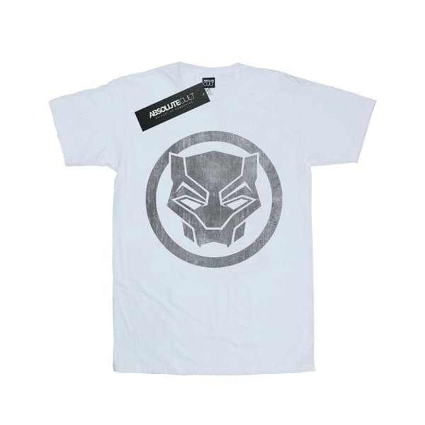 Marvel Dam/Herr - Black Panther - Boyfriend-t-shirt i bomull med ikon och tryck