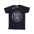 Miniatyrbild 1 av 5: Marvel Dam/Herr - Black Panther - Boyfriend-t-shirt i bomull med ikon och tryck