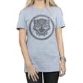 Miniatyrbild 3 av 5: Marvel Dam/Herr - Black Panther - Boyfriend-t-shirt i bomull med ikon och tryck