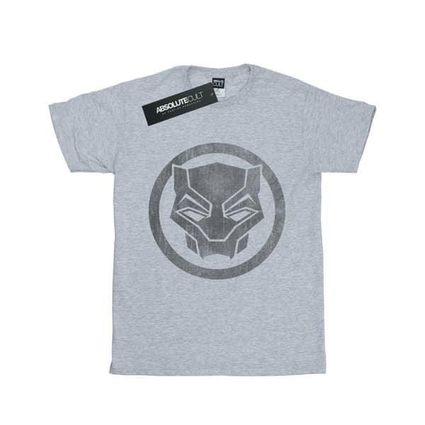 Marvel Dam/Herr - Black Panther - Boyfriend-t-shirt i bomull med ikon och tryck
