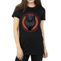 Miniatyrbild 3 av 5: Marvel Dam/Tjej Black Panther Made in Wakanda Röd Bomull Boyfriend T-shirt