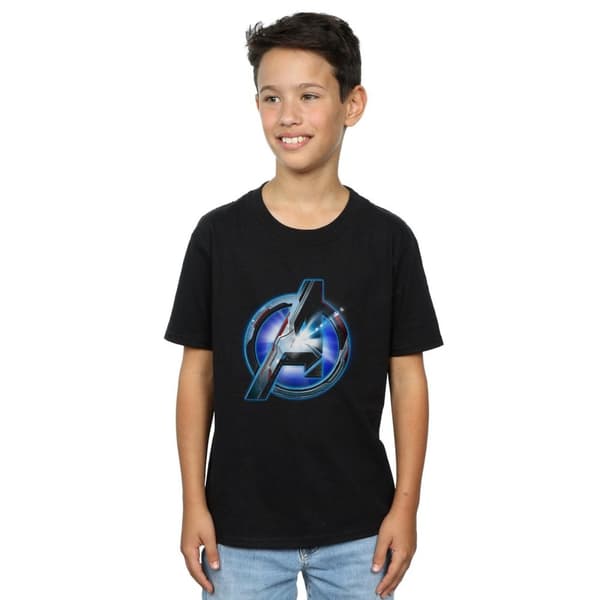 Marvel Pojkar Avengers Endgame T-shirt med lysande logotyp