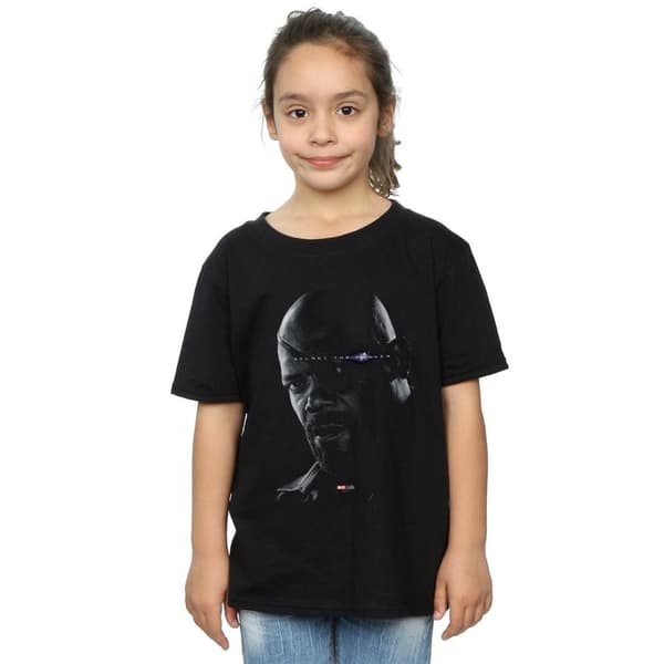 Marvel Girls Avengers Endgame Avenge The Fallen Nick Fury Cotton T-Shirt