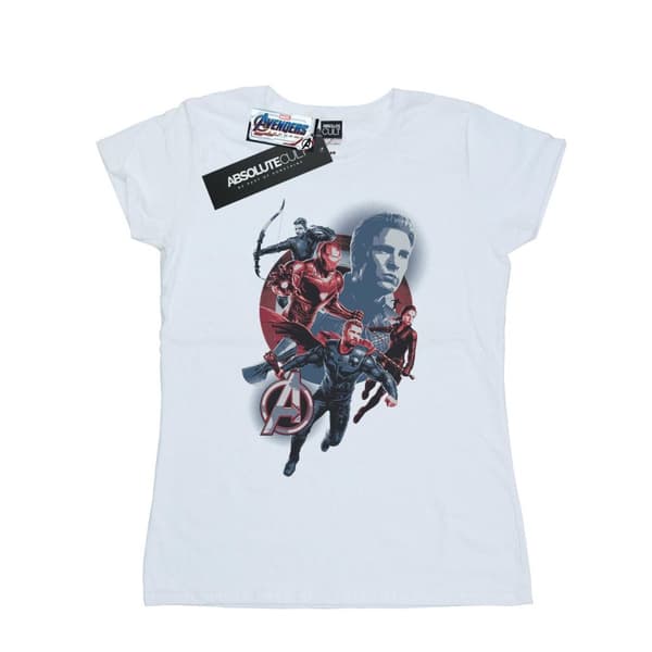 Marvel Womens/Ladies Avengers Endgame Shield Team Cotton T-Shirt