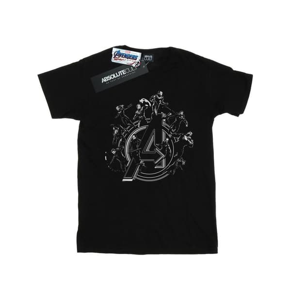 Marvel Womens/Ladies Avengers Endgame Hero Circle Cotton Boyfriend T-Shirt