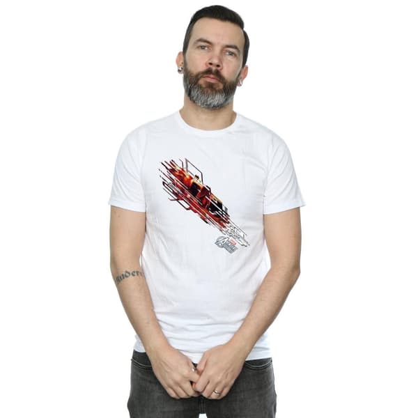 Marvel Mens Iron Man Shooting Burst T-Shirt