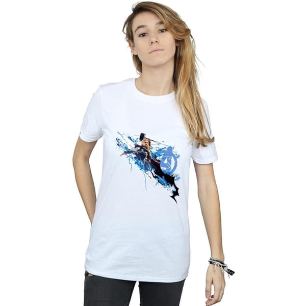 Marvel Womens/Ladies Avengers Thor Splash Cotton Boyfriend T-Shirt
