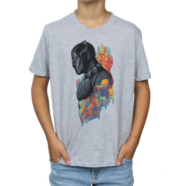 Marvel Boys Black Panther Profile T-Shirt