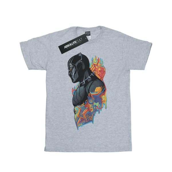 Marvel Boys Black Panther Profile T-Shirt