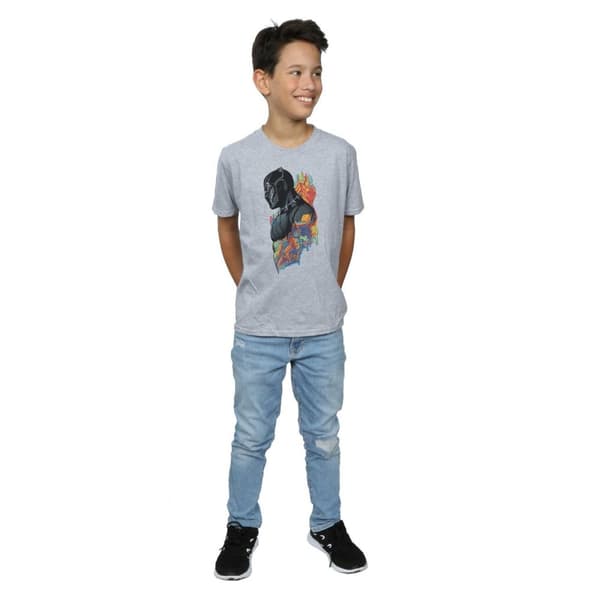 Marvel Boys Black Panther Profile T-Shirt