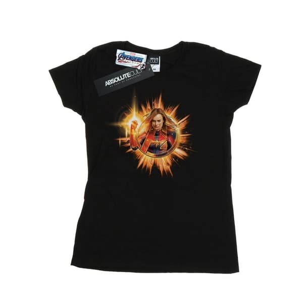 Marvel Womens/Ladies Avengers Endgame Captain Marvel Blast Cotton T-Shirt