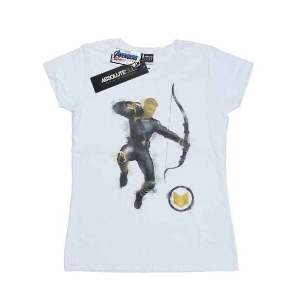 Marvel Womens/Ladies Avengers Endgame Painted Hawkeye Cotton T-Shirt