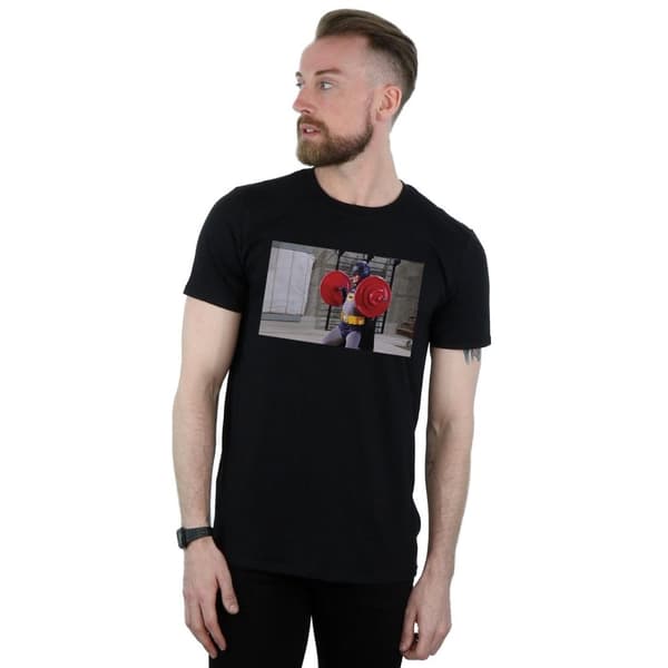 DC Comics Mens Batman TV Series Bat Gains T-Shirt