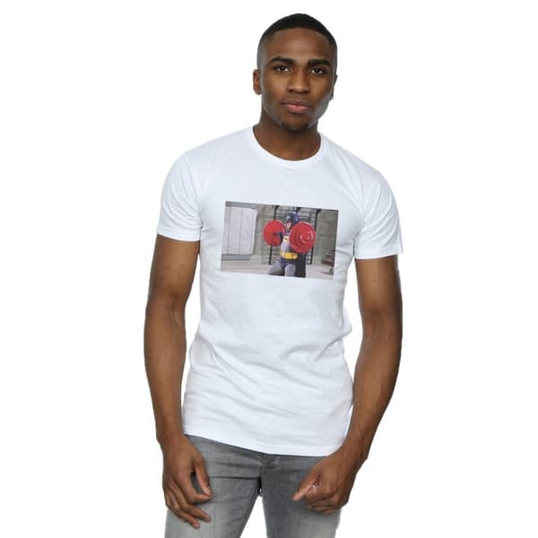 DC Comics Mens Batman TV Series Bat Gains T-Shirt