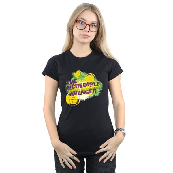 Marvel Womens/Ladies Hulk Incredible Avenger Cotton T-Shirt