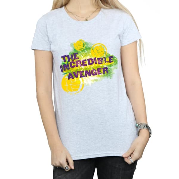 Marvel Womens/Ladies Hulk Incredible Avenger Cotton T-Shirt