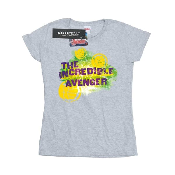 Marvel Womens/Ladies Hulk Incredible Avenger Cotton T-Shirt