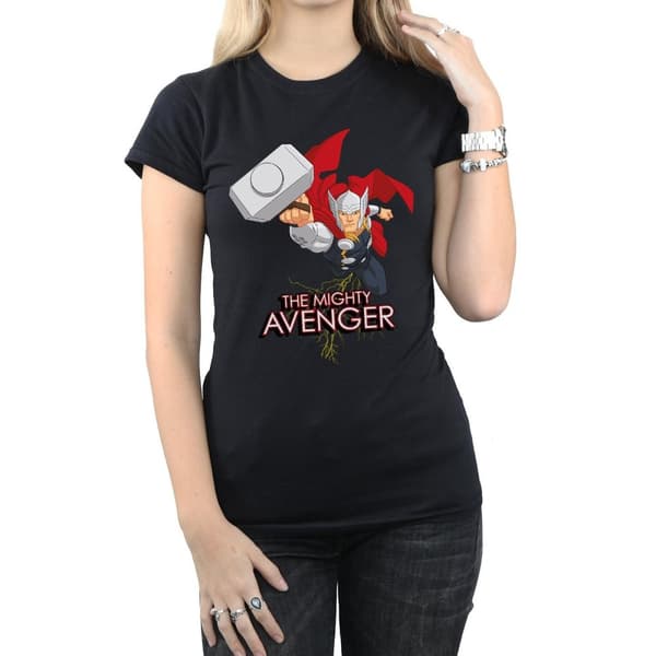 Marvel Dam/Tjej - Thor The Mighty Avenger - Bomulls-T-shirt