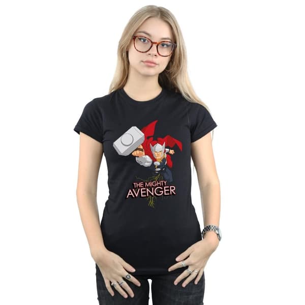 Marvel Dam/Tjej - Thor The Mighty Avenger - Bomulls-T-shirt