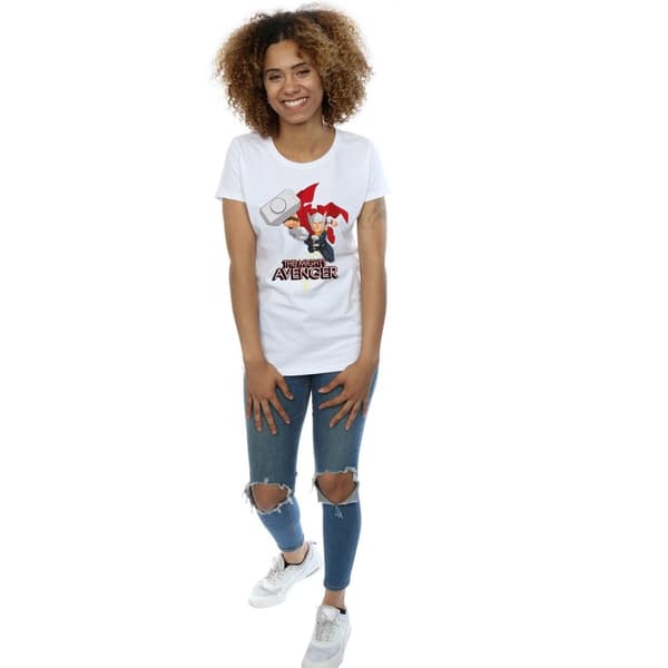 Marvel Dam/Tjej - Thor The Mighty Avenger - Bomulls-T-shirt