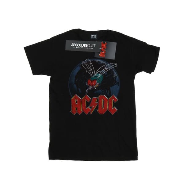 AC/DC Womens/Ladies Fly On The Wall Cotton Boyfriend T-Shirt