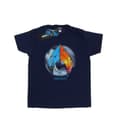 Miniatyrbild 1 av 3: DC Comics Dam/Tjej Aquaman Tropisk Logo Bomull Boyfriend T-shirt