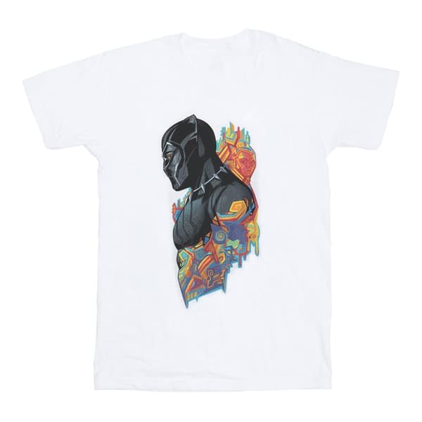 Marvel Girls Black Panther Profile Cotton T-Shirt