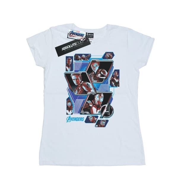 Marvel Womens/Ladies Avengers Endgame Hero Panels Cotton T-Shirt