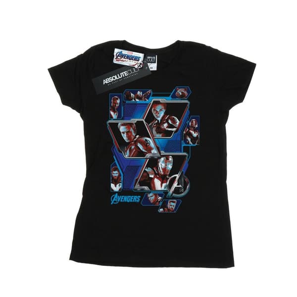 Marvel Womens/Ladies Avengers Endgame Hero Panels Cotton T-Shirt