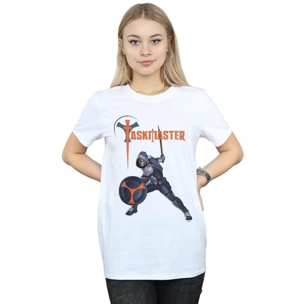 Marvel Womens/Ladies Black Widow Movie Taskmaster Pose Cotton Boyfriend T-Shirt
