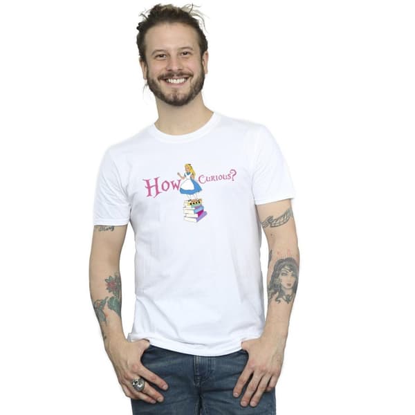 Disney Herr - Alice i underlandet - How Curious T-shirt
