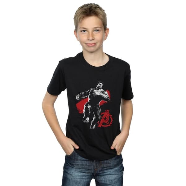 Marvel Boys Avengers Endgame Mono Hulk T-Shirt
