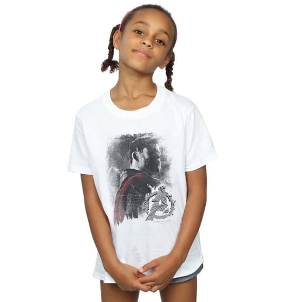 Marvel Girls Avengers Endgame Thor Brushed Cotton T-Shirt