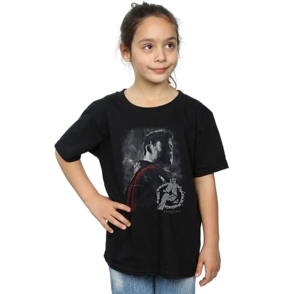 Marvel Girls Avengers Endgame Thor Brushed Cotton T-Shirt