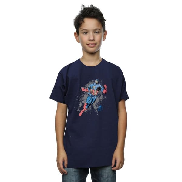 Marvel Boys Avengers Captain America Splash T-Shirt