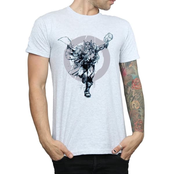 Marvel Mens Thor Circle T-Shirt