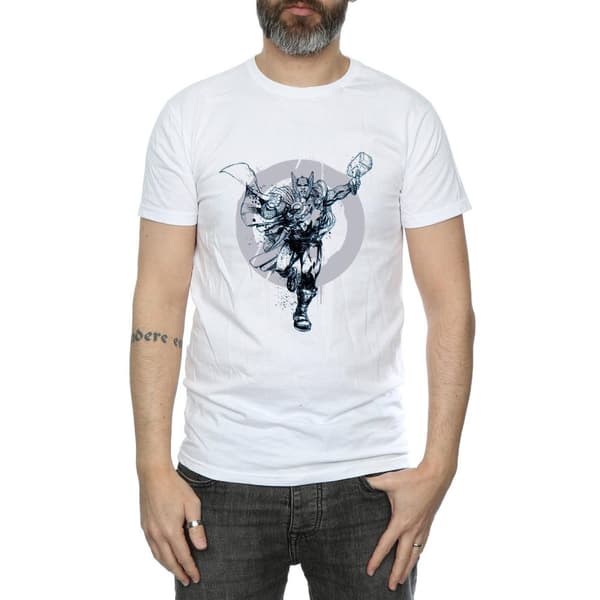 Marvel Mens Thor Circle T-Shirt