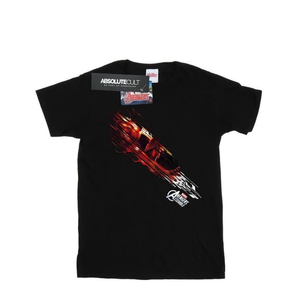 Marvel Womens/Ladies Iron Man Shooting Burst Cotton Boyfriend T-Shirt