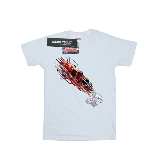 Marvel Womens/Ladies Iron Man Shooting Burst Cotton Boyfriend T-Shirt