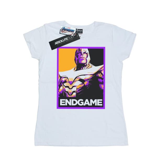 Marvel Womens/Ladies Avengers Endgame Thanos Poster Cotton T-Shirt
