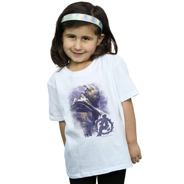 Marvel Girls Avengers Endgame Thanos Brushed Cotton T-Shirt