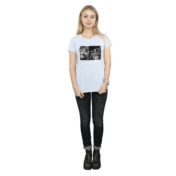 AC/DC Womens/Ladies Badges And Posters Collection Cotton T-Shirt