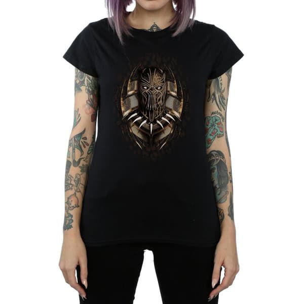 Marvel Black Panther Gold Killmonger - bomulls-T-shirt för damer/kvinnor
