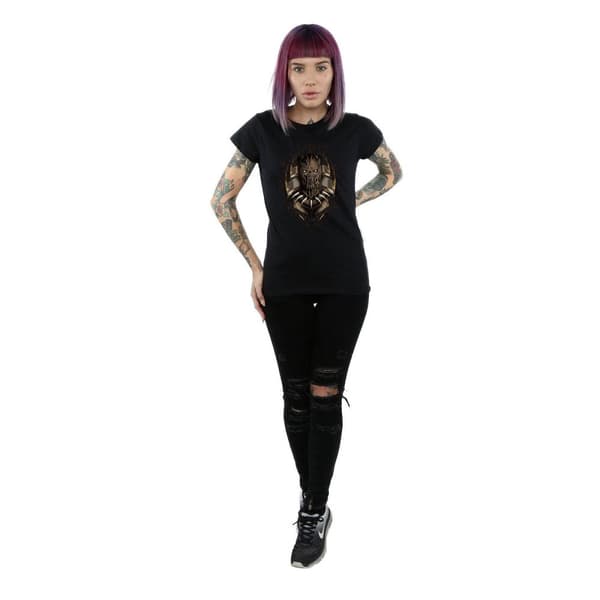 Marvel Black Panther Gold Killmonger - bomulls-T-shirt för damer/kvinnor